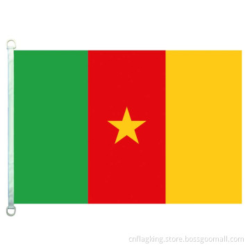 Cameroon national flag 100% polyster 90*150cm Cameroon country banner
